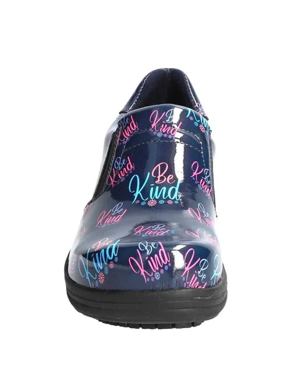 Easy Works Be Kind Clogs 6W Navy Pink Slip Resistant Nursing Comfort Shoes - Picture 3 of 14